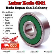 Bearing Laher 6301 RS Original Laker Roda Depan Belakang Honda Supra Fit Supra X 125 Lama Supra Helm