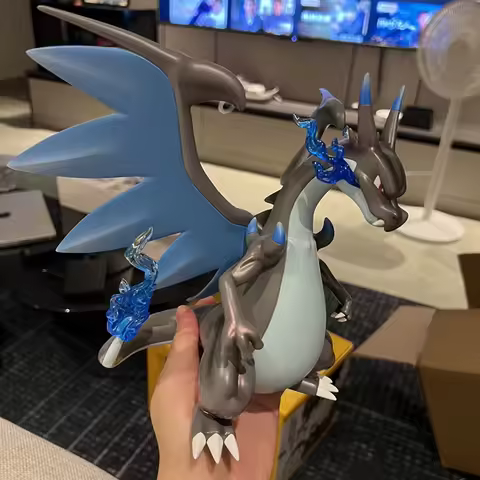 Genuine Pokemon Figures Mega Charizard X&Y Charmander Lugia Absol Reshiram 21cm Anime Pvc Toys Room 