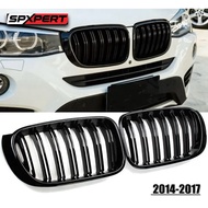 bmw f15 x5 front grill double line gloss black