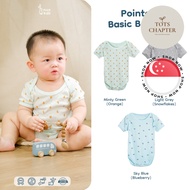 [SG STOCK] NICE KIDS Pointelle Basic Bodysuit - (0-3M 3-6M 6-12M) - Baby