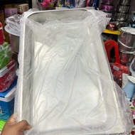 BUFFET TRAY KENDURI STEEL TUDUNG PLASTIK CLEAR