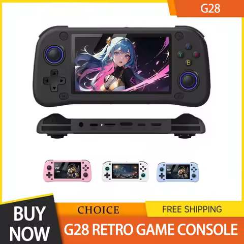 G28 Retro Handheld Video Game Console Linux System 4.3 Inch IPS Screen Portable Pocket Video Player 