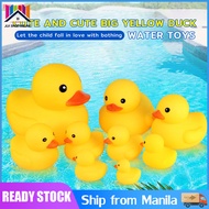 🔝 Original 【24 hours delivery】10pcs Squeaky Rubber Duck Duckie Float Bath Toys Baby Shower Water Toys for Swimming Pool Party Toys Gifts Boys Girls
