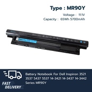 แบตเตอรี่ Dell Inspiron 3421 14-3421 15-3521 14-3421 14-3437 14-3442 0MF69 MR90Y คุณภาพสูง ของใหม่ 1