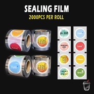 2000pcs Bible Sealing Film Sealer Film For Cup Milk Tea Cup Juice Cup