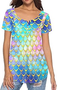 Pink Ladybug Causal V Neck T Shirt for Women Short Sleeve Tops Tunic Blouses Fashion Summer Top Shir