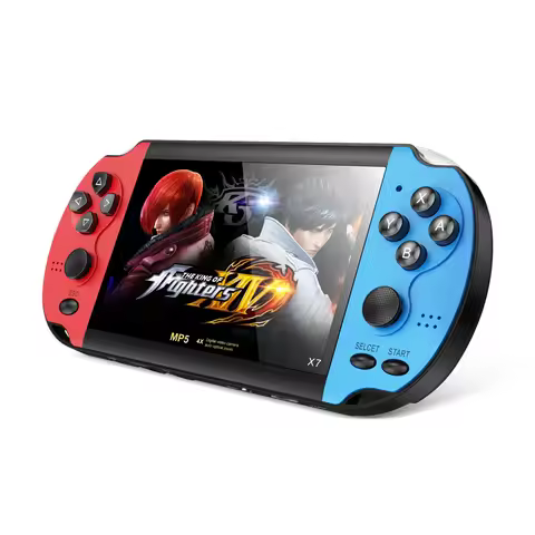 X7 Plus 5.1 inch Handheld Game Console 8GB Game Player Built-in 200 Games MP5 HD Video Kids Music LC