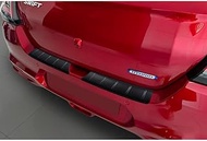 Avisa Matte Black Stainless Steel Rear Bumper Protector Compatible with Suzuki Swift VI 2024- 'Ribs'
