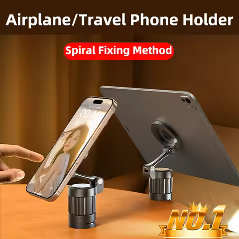 Universal Magnet Phone Holder For Magsafe Airplane/Travel Essential Accessory Foldable Handsfree Pho