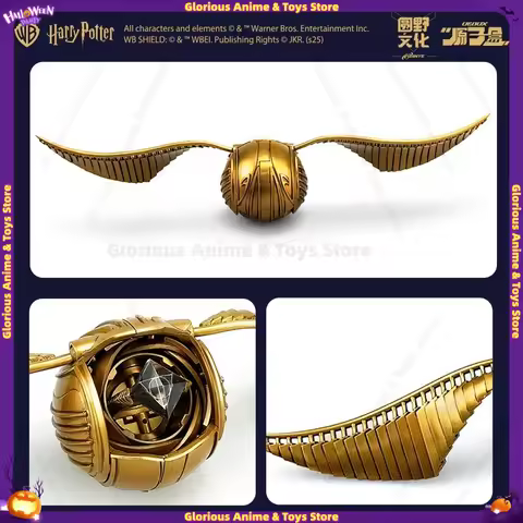 In Stock Harry Potter Genuine Golden Snitch Quidditch Trendy Figurine Golden Snitch Ornament Gift Co