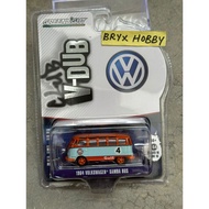 Greenlight  V-Dub S.16 1964 Volkswagen Samba Bus No.4 #36070-B Gulf Oil Racing Light Bue & Orange (1