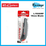 NT Cutter L-500GRP Auto-Lock Heavy Duty Utility Cutter Knife - Ergonomic Anti-Slip Aluminum Grip - I