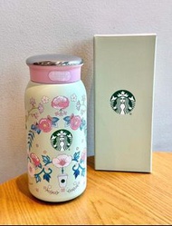 【清倉+全新】星巴克同款25春日花國潮風刺繡撞色保溫杯304