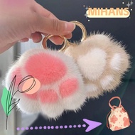 MIHAN Faux Fur Keychain, Fluffy Cat  Keychain