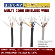 UL2547 Multi-Core Shielding Cable 22/24/26/28/30AWG 2-8 Core, Control Signal Cable USB Data Cable, T