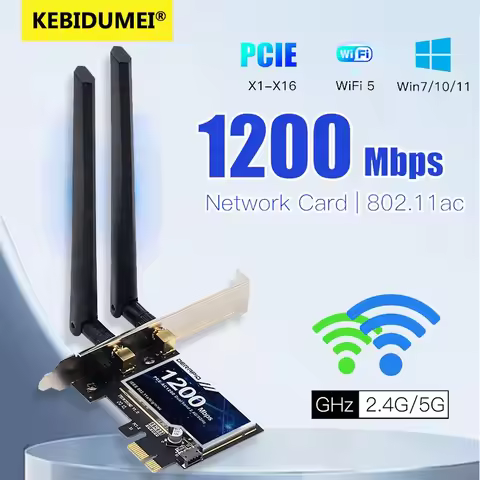 1200Mbps Wireless PCI-e Adapter 2.4G/5GHz Bluetooth 4.0 WiFi Wlan Card 802.11ac Desktop Wifi PCI Exp