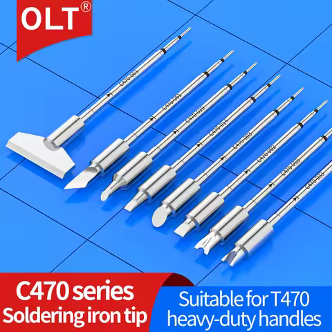 Soldering C470 Soldering Tips Set Compatible with JBC T470HD Iron Handles - Assorted Sizes 003 007 0