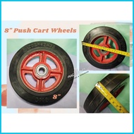 ✤ ℗ ◙ Push Cart Wheel Size 10" 8" & 6" Gulong ng Push Cart Kartilya Rubber Wheel Axle Shaft 10" 6"