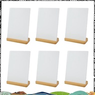 6 Pack Sublimation Photo Frames Blanks 5 X 7 Inch Heat Transfer Metal Picture Frames with Wood Base 