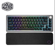 全新 Cooler Master 酷碼 CK721 茶軸 65%無線 藍芽 RGB 機械式 鍵盤 (太空灰) 贈手靠墊