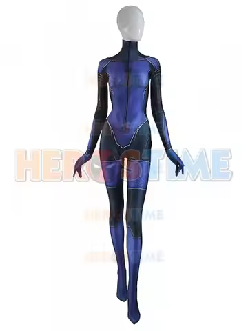 High Quality 3D Print Jill Valentine Cosplay Costume Girl Spandex Superhero Costume Zentai Suit Cust