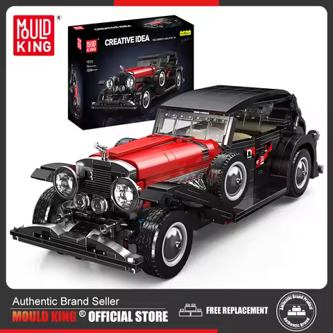 Mould King 10114 Technical Building Block The T50 Vintage Car Set Assembly Classic Car Brick Toys Mo