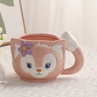 Mug Ceramic Mug Lingna Belle Mug Cute Cartoon Girl Milk Coffee Breakfast Ceramic Mug