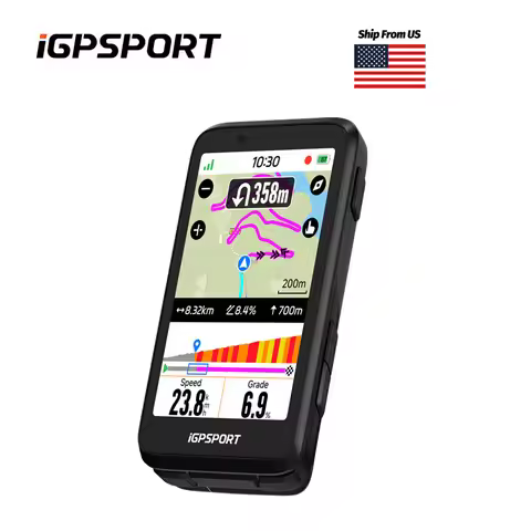 iGPSPORT Bicycle GPS Computer BiNavi Touchscreen Map Navigation 35 Hours Battery Life IPX7 Waterproo