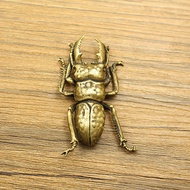 Solid Brass Beetle Brass Beetle Desktop Decoration Tea Pet Jewelry Crafts Gifts Handle Toys