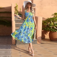 France Hot Sale - Hand-Painted Swing Dress for Beach Vacations