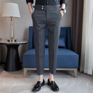 Quần âu nam cạp cao GOZIN.STORE Sidetab - điều chỉnh cạp vải Tuypsi cotton co giãn nhẹ chất lượng ca