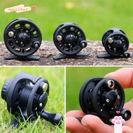 EUCALYTUSMY Ice Fishing Reel, Light Plastic Body Right/Left Hand Fly Ice Sea Fish Wheel, Fishing Gea