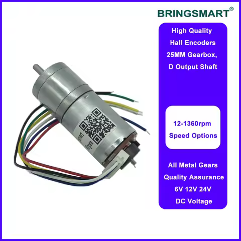 CW CCW Reversed Speed Control Electric Motor JGA25-371 12V DC Gear Motor Encoder 18-1930RPM Support
