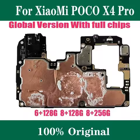 Global Version Original Motherboard For Xiaomi Poco X4 Pro Pocophone Unlocked Mainboard Circuit Logi