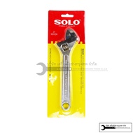 SOLO Adjustable Wrench Spanner Chrome Plated Model 624 Size 8 Inches (200 Mm)