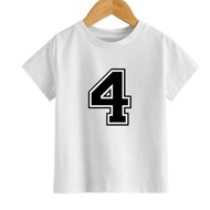 COOL CHILDREN'S NUMBER 4 T-SHIRTS DISTRO CHILDREN'S CLOTHING/S UNISEX T-SHIRT/S