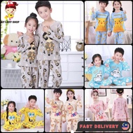 Top+Pant Suit Sleepwear Kids Pyjamas Sleepwear Suit Baby Long Sleeve Long Pant