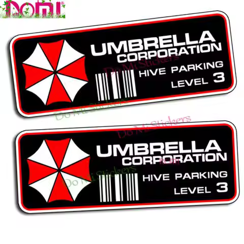 Classic Decor Motorcycle Decals for Umbrella Corporation Decal Hive Parking Level 3 Decorative Acces