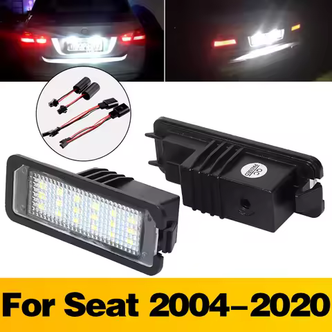 For SEAT Leon 1P MK2 5F SC MK3 Ibiza 6P MK4 6F MK5 Exeo LIMOUSINE Altea 5P1 LED Car License Plate Li