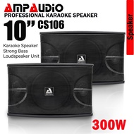 10 inch CS106 AmpAudio Professional Speaker karaoke System 300w peak power woofer get pair