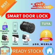 Tuya APP Fingerprint Door Lock Digital Keyboard Smart Card Combination knob Lock For Home / Office / Hotel DIY Door Lock