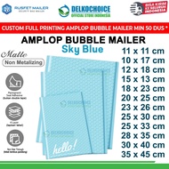 SKY BLUE Bubble Envelope Envelope Bag Security Mailer Polybubble Pouch Packing RUSFET Package