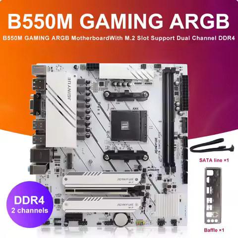 B550M GAMING ARGB Motherboard AMD 4000/5000 DDR4 RAM PCI-E 4.0 Computer GAMING DDR4 ARGB Motherboard