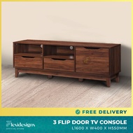 TV Console 160cm Wood Pattern Suitable Tv Cabinet Hall Console 1 Door 2 Drawer Flexidesignx LOTUS