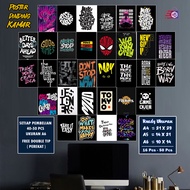 Poster Dinding Kamar Gambar quetos keren / Poster gambar keren / hiasan kamar / Poster Kamar / COD