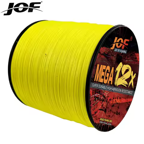 JOF X12 Braided PE Line 500m 300m 100m Fishing Line Super Powered Braided Line Diameter:0.16-0.55mm 