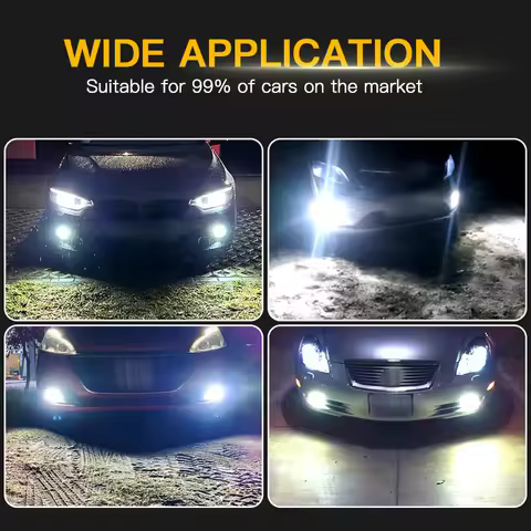 2PCS 12V H8 H11 100W White LED Fog Lights Bulbs Canbus For Citroen C4 Coupe Aircross Grand Picasso 1