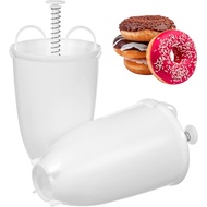 BESTonZON 2pcs Mini Donut Maker, One Hand Donut Maker Manual Donut Maker, Donut Maker Dispenser Manu