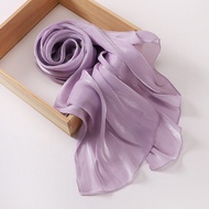 Jifang Long lanh sáng bóng mềm mịn cảm giác của lụa voan Pashmina ánh sáng lung linh khăn choàng khă