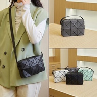 AT/👜Issey Miyake Bags9Moon Limited Cupid Small Square Box Women's Bag Geometric Rhombus Single Shoulder Crossbody Phone